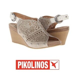 Pikolinos 9 BENISSA LEATHER perforated strap woman cottagecore boho chic wedge